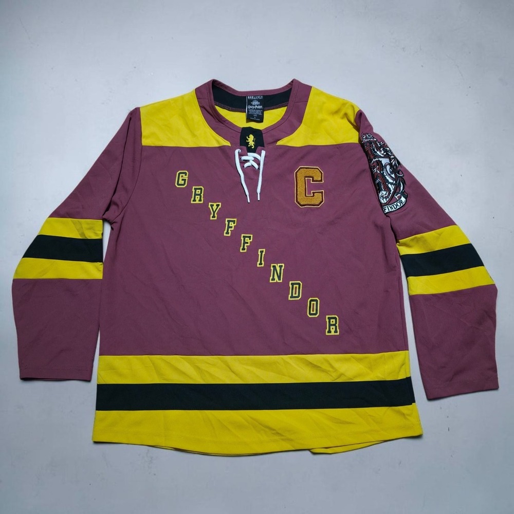 Wizarding World Harry Potter Gryffindor Hockey Jersey Mens Size Large BoxLunch